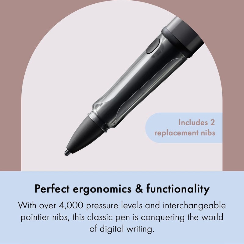 LAMY AL-star EMR black (POM tip) - Stylus Pen for many Android devices - Touchscreen pen with ergonomic grip - precise writing & drawing on digital media - with function button - Image 5